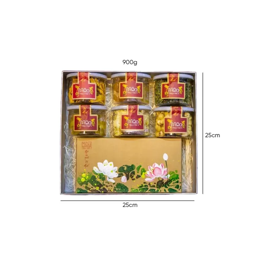 Moc Truly Hue’s 2025 Spring Scent Gift Box, Gift From Ancient Town, Hue Specialty, Vietnamese Handcrafted Food Gift, Artistic Hand-painted Gift Box - Image 5