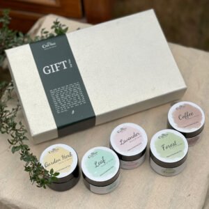 Set Of 5 Scented Candles Gift Box, Corporate Gift