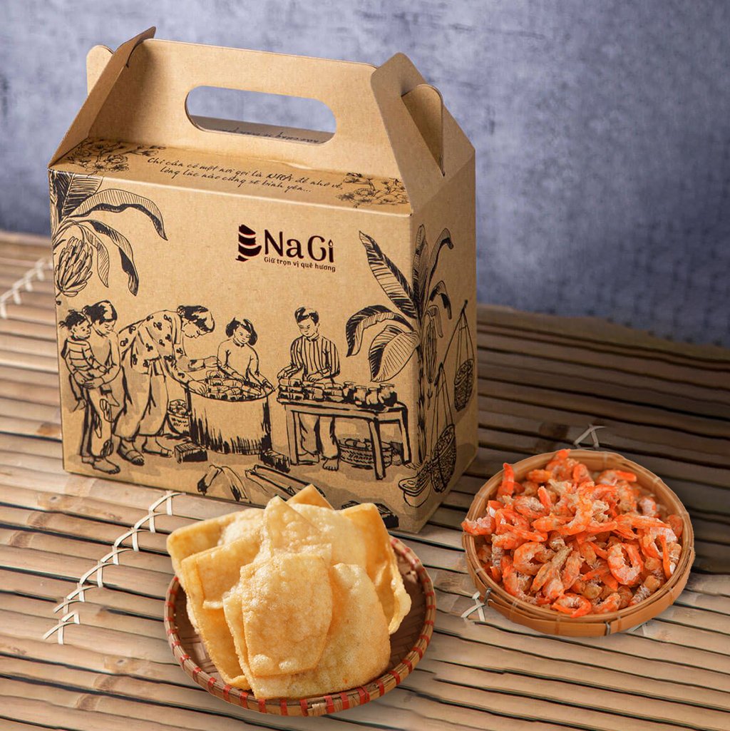 'An' Gift Box (Dried Shrimp, Pickled Ramps, Fermented Sour Shrimp, Vietnamese Crackers), Corporate Gift - Image 3