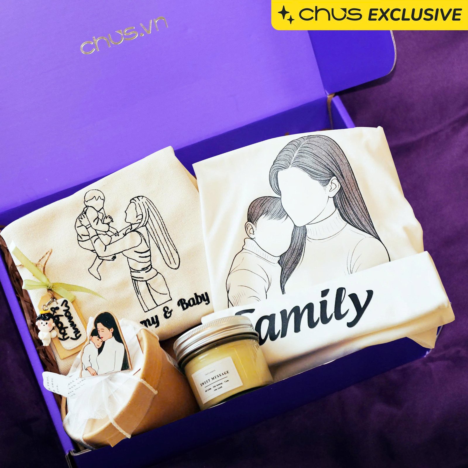 Personalized "Chus Happiness" Gift Box, Weaving Personal Essence Into Every Item, Personalized Bag & Shirt Set With Accessories, Personalized Gift, Birthday Gift - Image 3