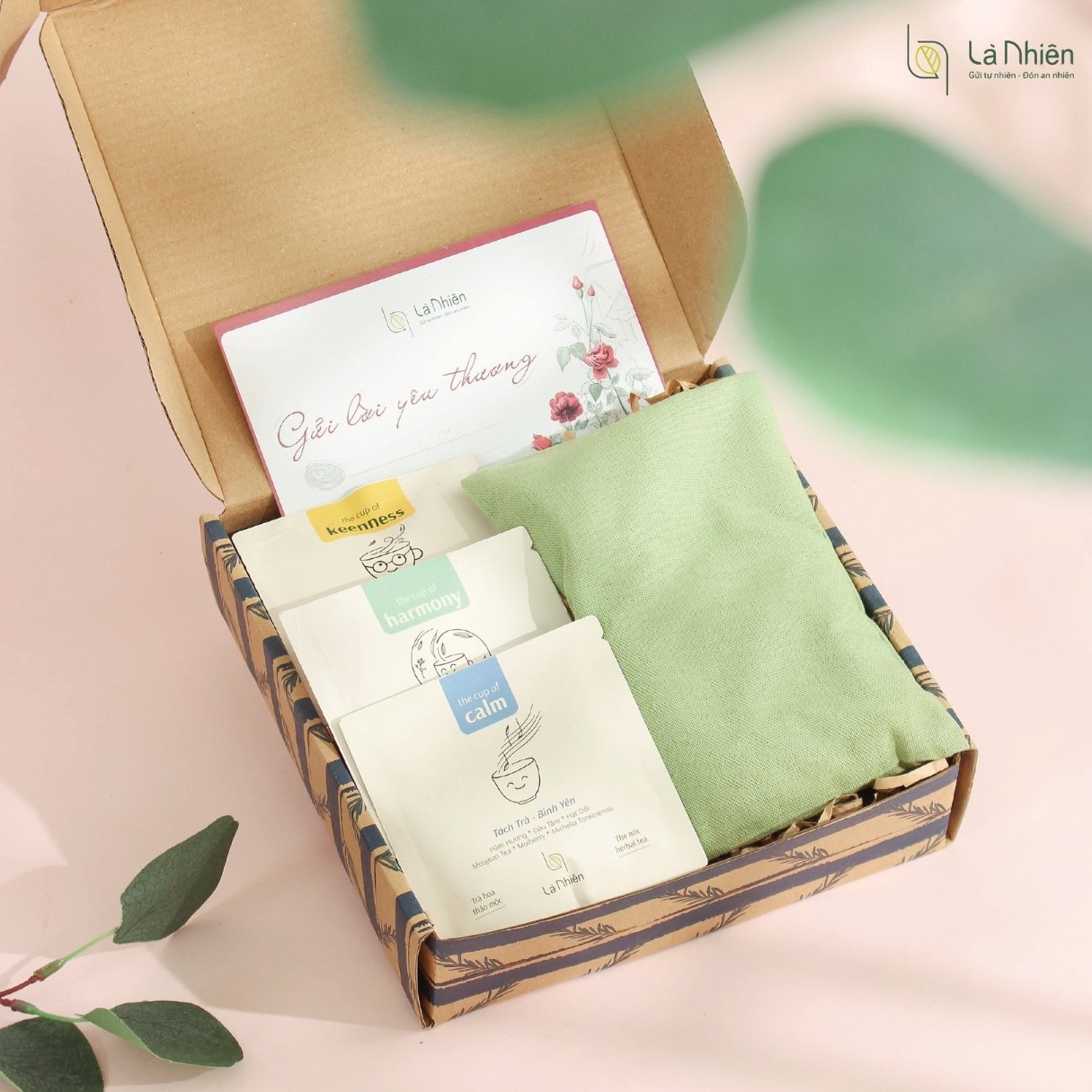 Breath Of Fresh Air Gift Set, Custom Herbal Heat Pack, Authentic Vietnamese Herbal Tea, Unique Gifts, Personalized Gifts For Her, Corporate Gift - Image 2