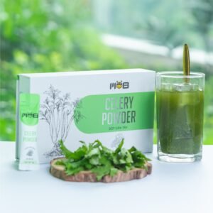 MOB Pure Celery Powder, 20 Packets, Distinctive Flavor, Celery Powder For Blood Pressure, Celery Detox Powder, Health Gift, Vietnamese Gift