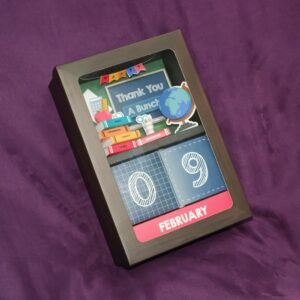 "Enlightenment" Personalized Gift Box, Custom Name & Corporate Logo Printing, Premium Sweets & Confectionery Gift Set, Desk Calendar, Gift For Teacher