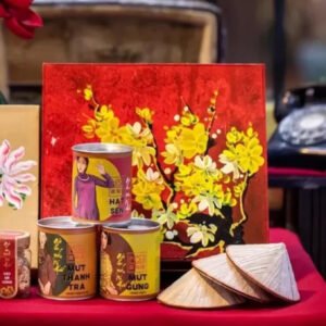 Moc Truly Hue’s 2025 3-Region Gift Box, Gift From Ancient Town, Specialty Gift, Hue Specialty, Vietnamese Gift, Artistic Hand-painted Gift Box, Corporate Gift