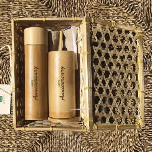 Alternative view of Customized Bamboo Gift Set (Bamboo Tumbler and Cup), Bamboo Cups, Eco Cups, Bamboo Utensils, Unique Gifts, Personalized Gifts