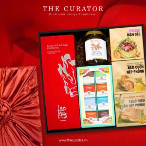 Alternative view of "The Festive Season" Gift Box, Vietnamese Delicacies, Phung Thi Apricot Craft Liqueur, Coffee Blossom Honey, Chocolate And Fruit, Luxurious Gift Set, Corporate Gift