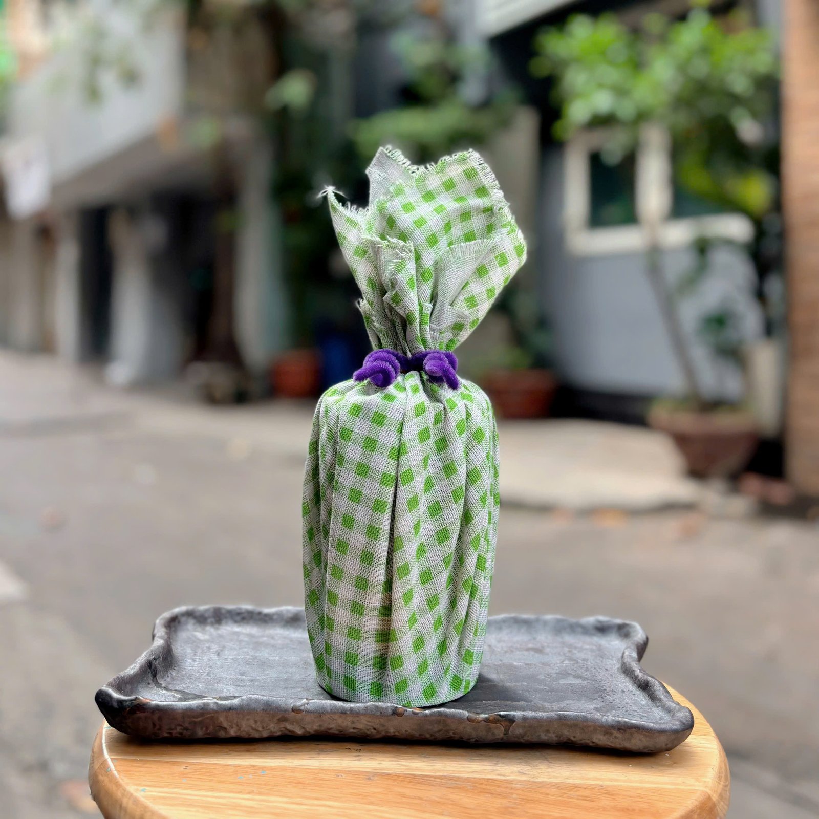 HeyDay Rich Dark Cacao Power Gift, Delicious & Convenient, Krama Scarf Wrapped Cacao Jar, Pure Cacao Powder, Vietnamese Specialty Gift, Vietnam Gift - Image 5