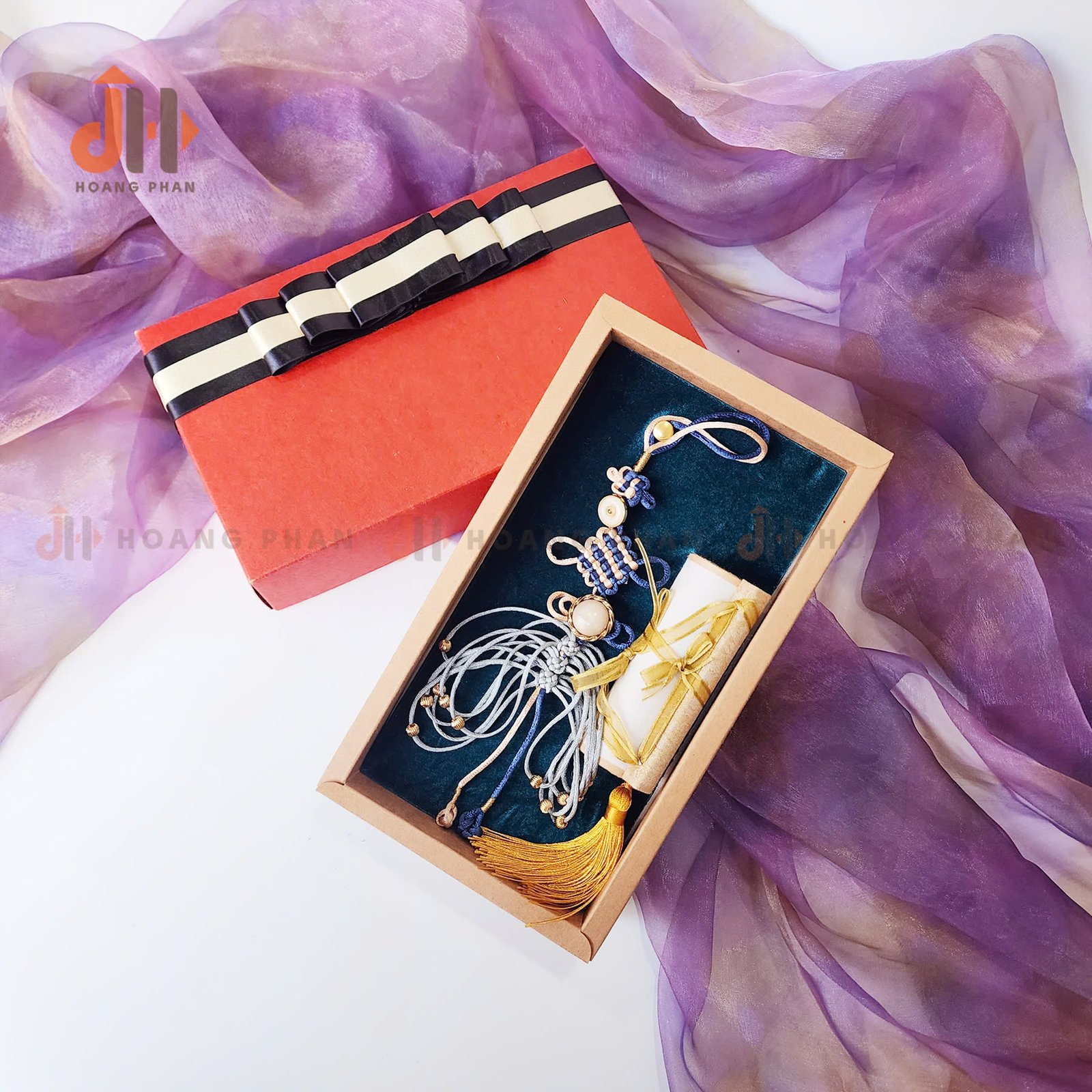"Destined Love" Gift Set "Golden Harmony" Edition, Enduring Romance, Engagement Ceremony, Feng Shui Decoration, Fashion Accessory, Vietnamese Souvenir