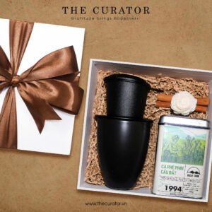 "Coffee Phin" Gift Box, Vietnamese Coffee Masterpiece, Cau Dat Coffee Set with Filter & Cup, Specialty Gift, Premium Gift Set, Unique Birthday Gift