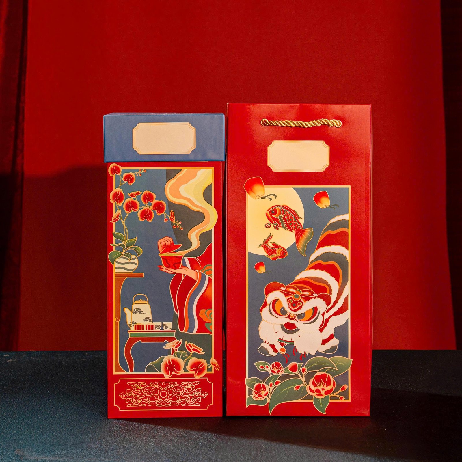 "Four Moon Scents" Mid-Autumn Gift Box, Radiant Colors Of Moon Festival, Moon Cake Gift Set, Exclusive Design, Moon Festival Gifts, Partner Gift - Image 3