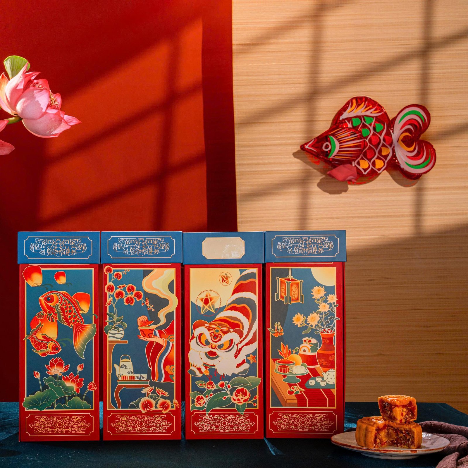 "Four Moon Scents" Mid-Autumn Gift Box, Radiant Colors Of Moon Festival, Moon Cake Gift Set, Exclusive Design, Moon Festival Gifts, Partner Gift - Image 6